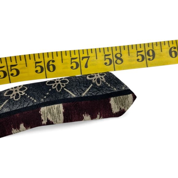 Bellagio Silk Tie Geometric Red White Blue - Picture 6 of 6